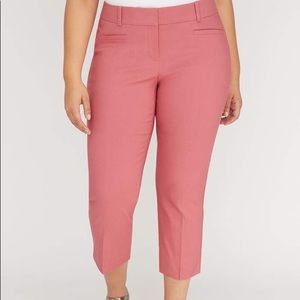 Lane Bryant Textured Allie Crop Pant SZ 24